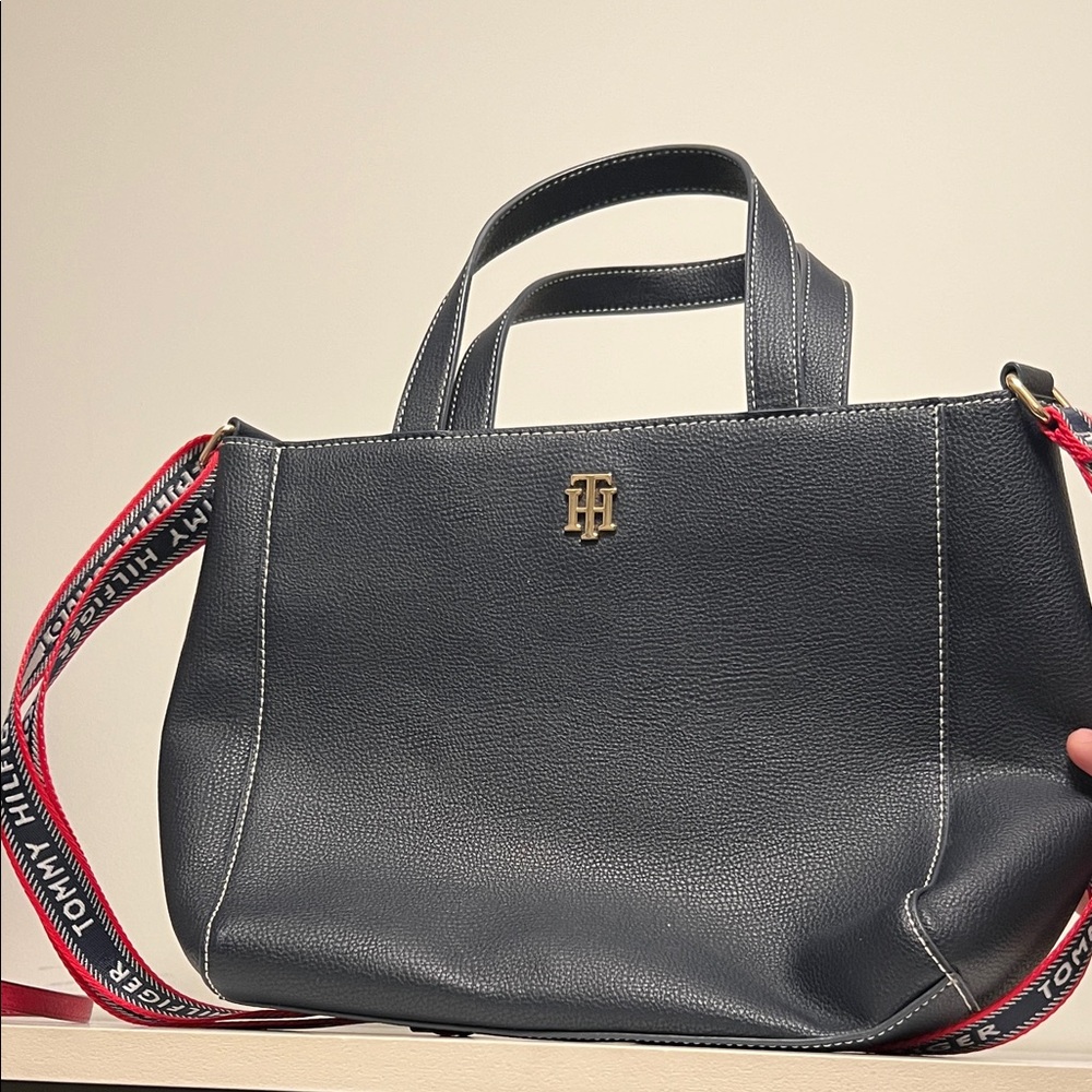 Tommy Hilfiger Navy and Red Tote